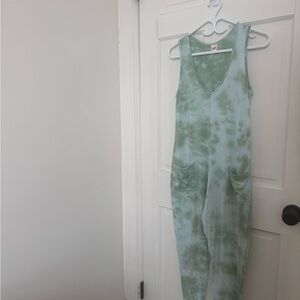 Smash + Tess Mint Tie-Dye Jumpsuit